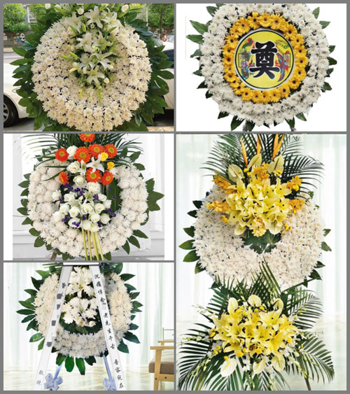 广东梅州市蕉岭县蕉城镇湖谷村花圈速递